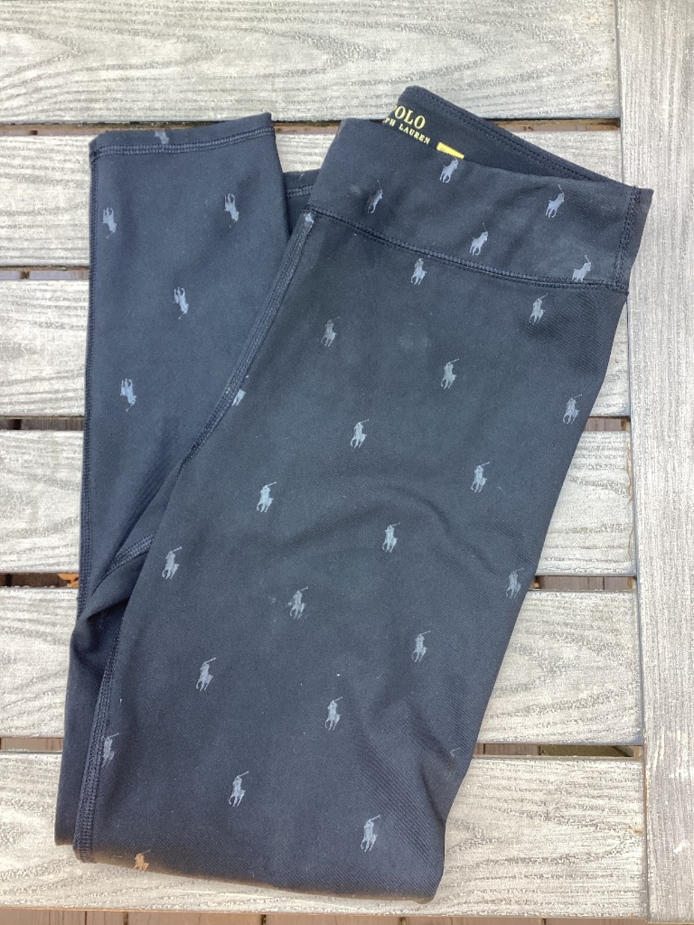 Polo Ralph Lauren Logo Leggings Girls XL 16 Youth Jockey